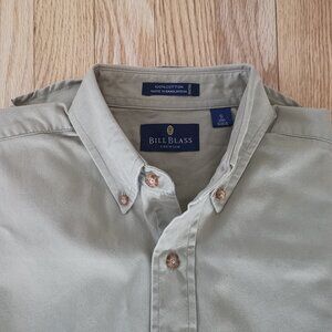 NWOT Bill Blass Premium Men 100% Cotton Button Down Casual Dress Shirt